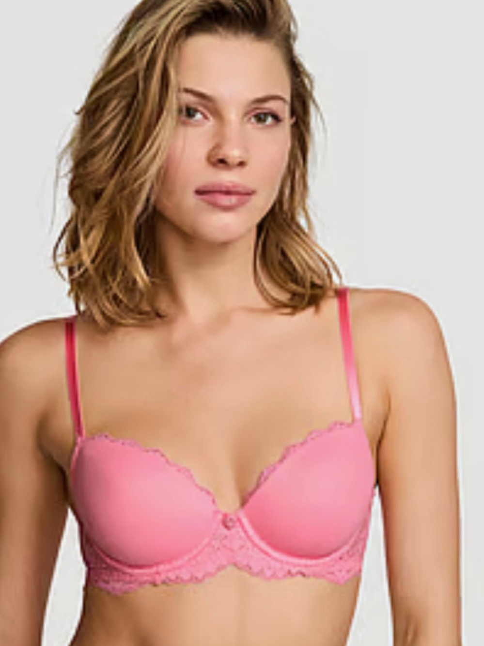Victoria’s Secret DREAM ANGELS SMOOTH & LACE LIGHTLY LINED DEMI BRA 44DDD